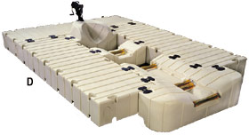 Floating Boat Docks - EZ-Lift Boat Dock Assembled