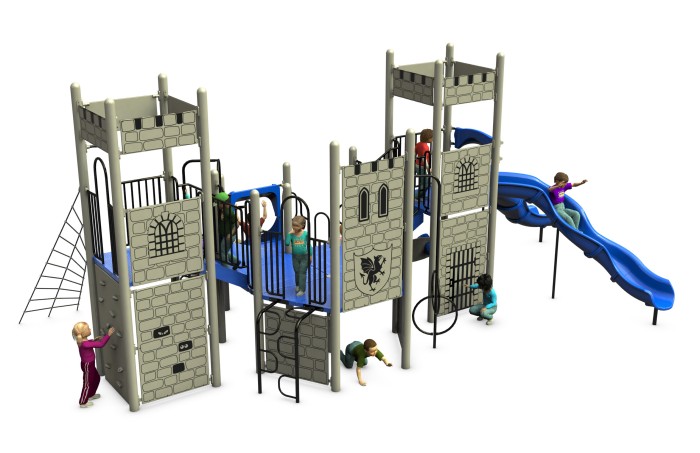 Castle Play Structure Design With Custom Panels