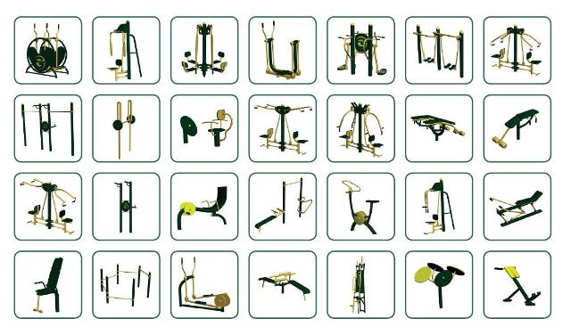 Outdoor Fitness Equipment, health trail equipment, fitness trail
