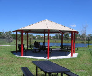 red octagon shelter