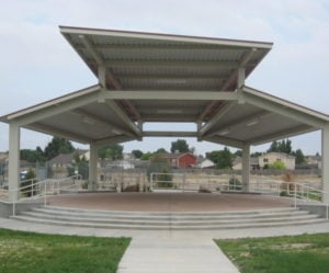 white amphitheater & bandshell